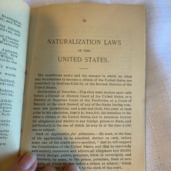 Antique New Hampshire Republican Booklet - Picture 3 of 9